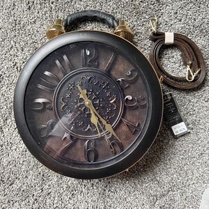 Angel Barcelo steampunk clock purse